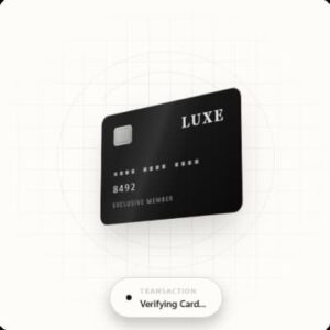 Travel 3D Card Verification - Emerald Monochrome Elegant
